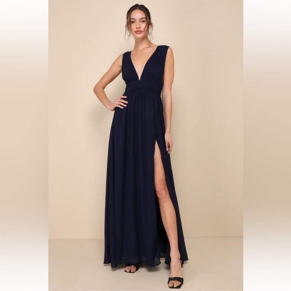 Navy Blue Lulus Formal Dress